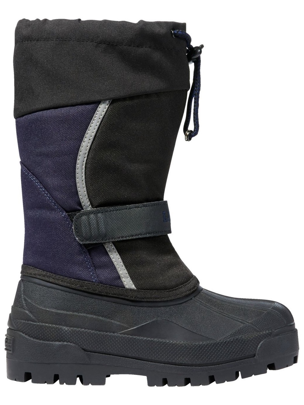 L.L. Bean Kids’ Northwoods Children's Insulated Snow Rain Boots Black & Navy 3